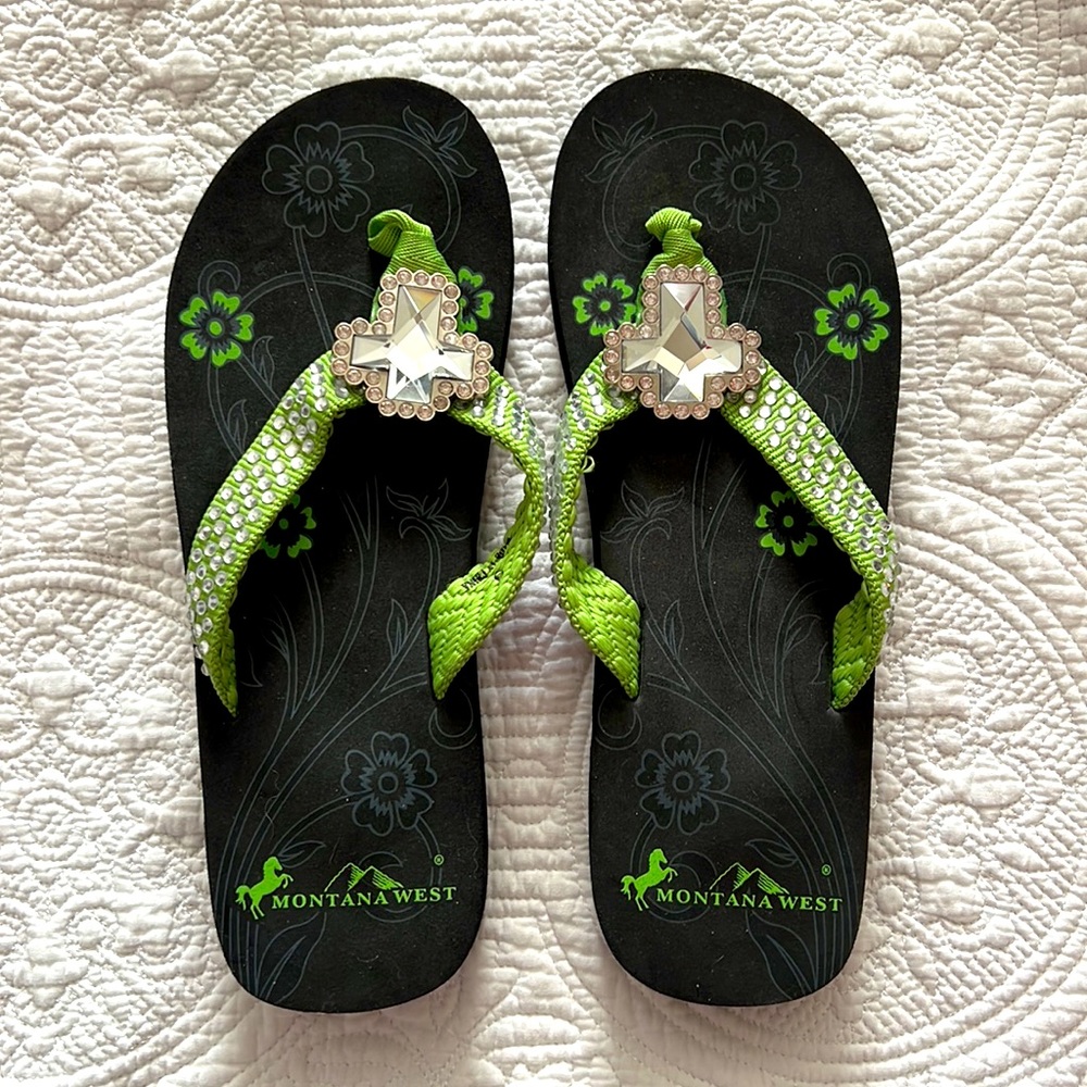 Women’s Green Montana West Sandals